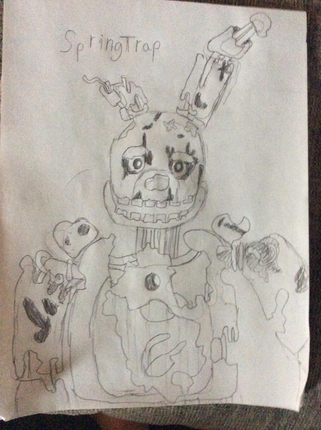 Springtrap drawing by LikeClockWork66 on DeviantArt