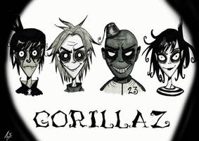 Gorillaz Tim Burton Style