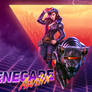 Renegade Awilix retro 80s themed wallpaper