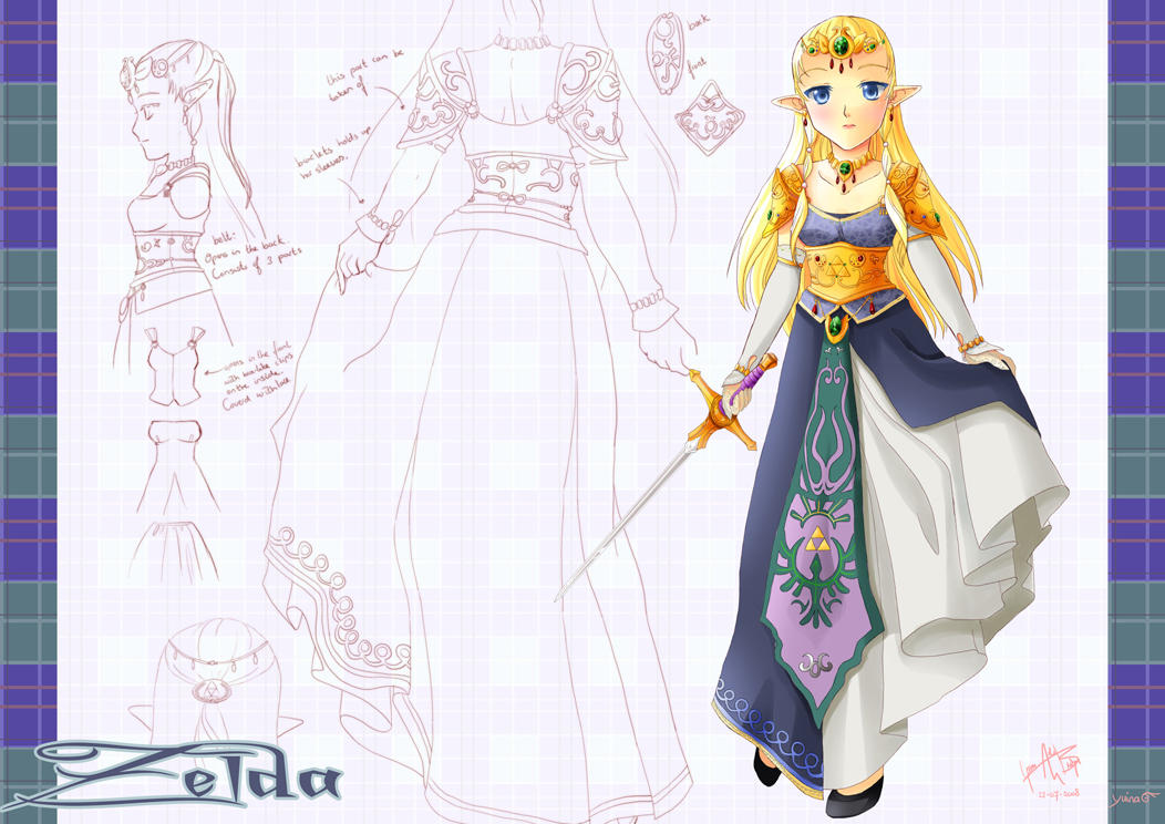 Zelda design 2 -commission- by yuina19 on DeviantArt