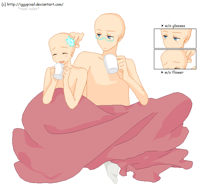 photo Chibi Base Couple Hug anime art base couple