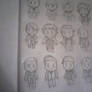 the Doctors in Doctor Who Chibis
