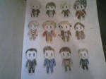 the Doctors in Doctor Who Chibis Colored by kwalart