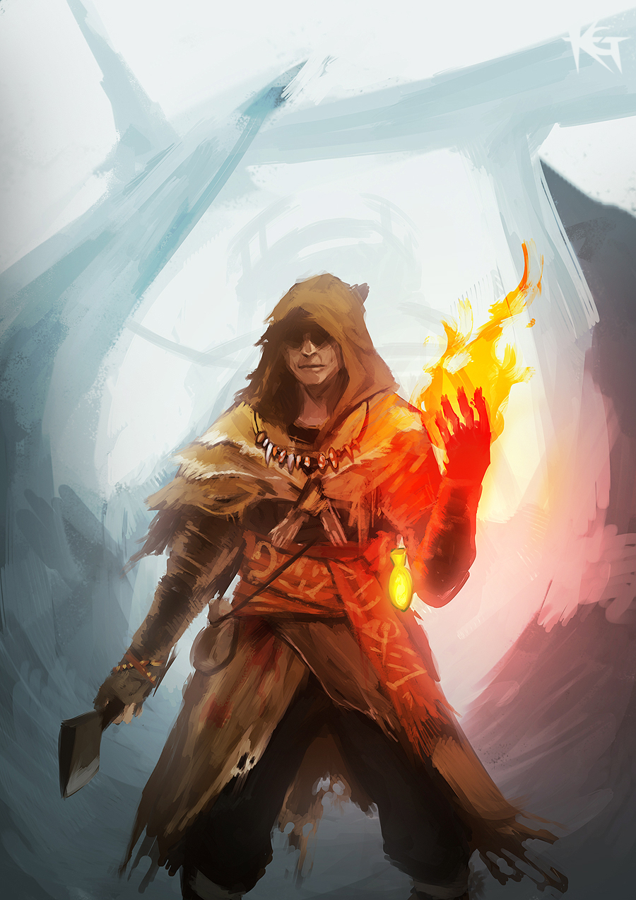 Dark Souls Pyromancer II by PizzaSurgeon on DeviantArt