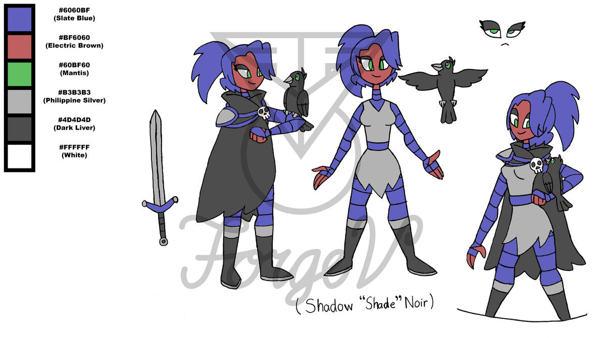 Shadow Shade Noir (Model Sheet) by ForgeVdeviantart on DeviantArt