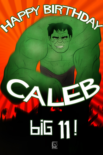 Hulk Birthday Card Printable Free