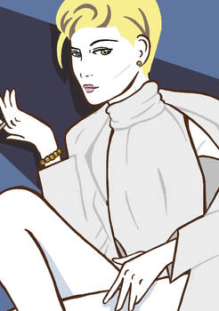 Sharon Stone in Nagel's style