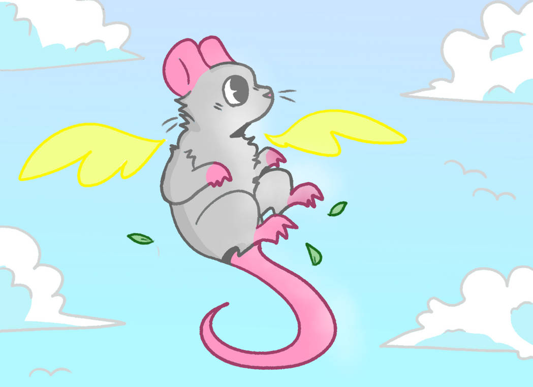 Flying Rabbit Deviantart Rat flying by StormyStrawberry on DeviantArt
