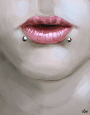 Lips Study - Speedpaint Study by jontorresart