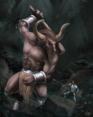 Minotaur by jontorresart Minotaur by jontorresart