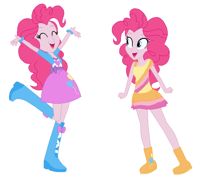 Human Pinkie Pie and Pony Pinkie Pie