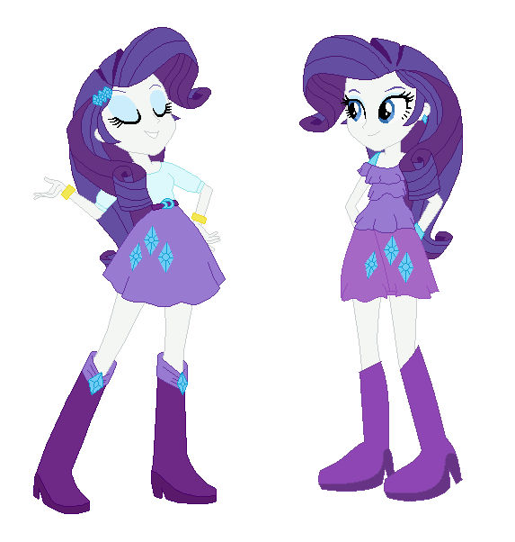 Human Rarity and Pony Rarity by BerryPunchrules on DeviantArt