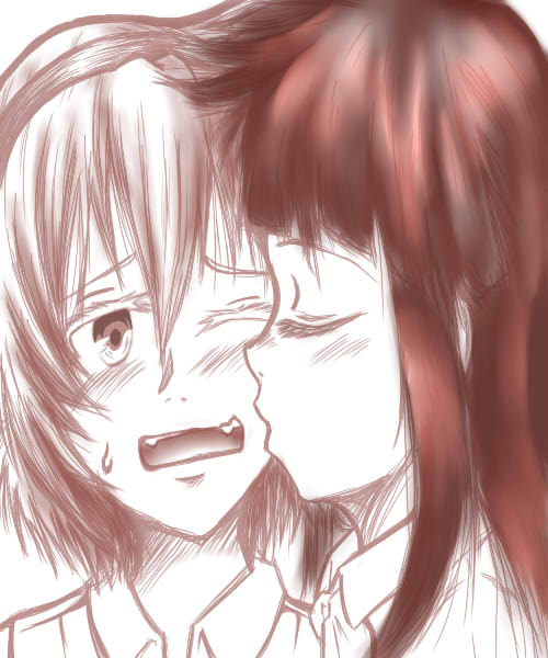 Kiss on the cheek (SatoRika)