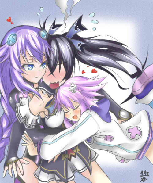 Love x2 (Neptune/Purple Heart x Noire)