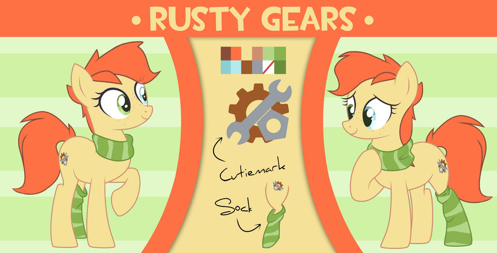 Rusty Gears Reference Sheet by RexySeven on DeviantArt