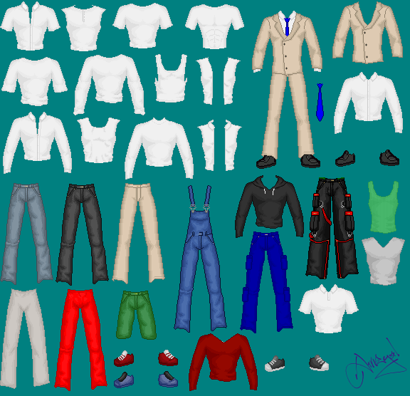 Bases - Male Clothes by Ameyal on DeviantArt