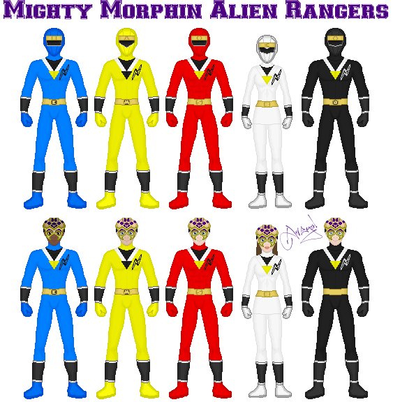 Alien Rangers Deviantart Mighty Morphin Alien Rangers by Ameyal on DeviantArt
