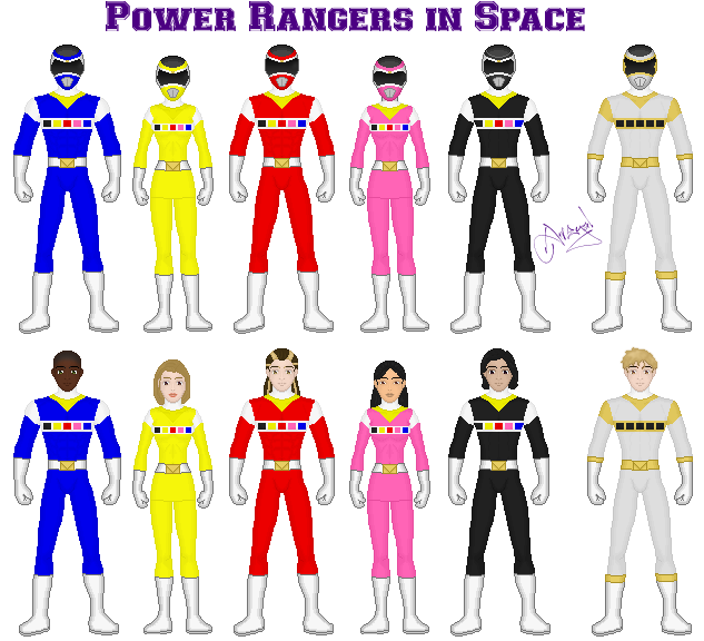 Power Rangers in Space by Ameyal on DeviantArt