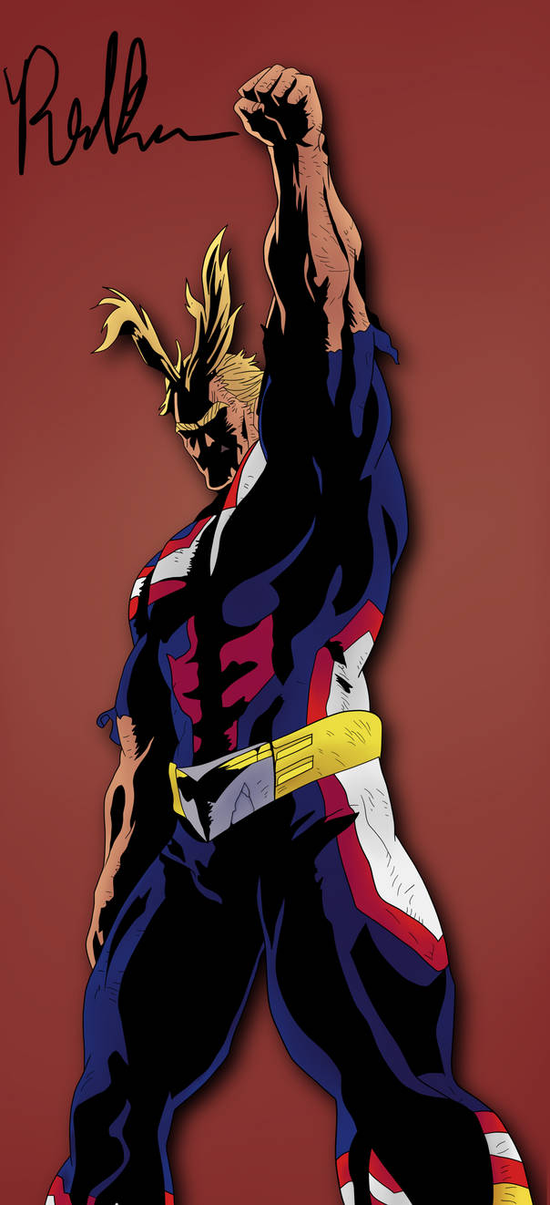 All Might Victory Pose by HotRodster on DeviantArt