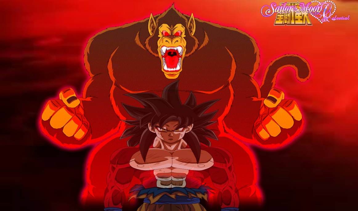SSJ 4 (Goku vs Echo) Sailor Moon Celestial by gpejvilla on DeviantArt