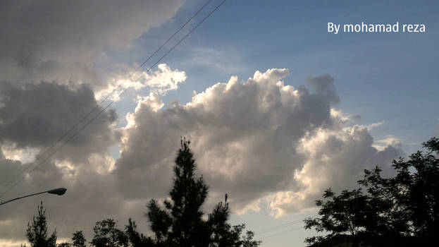 Blue Sky covered by white Cloude