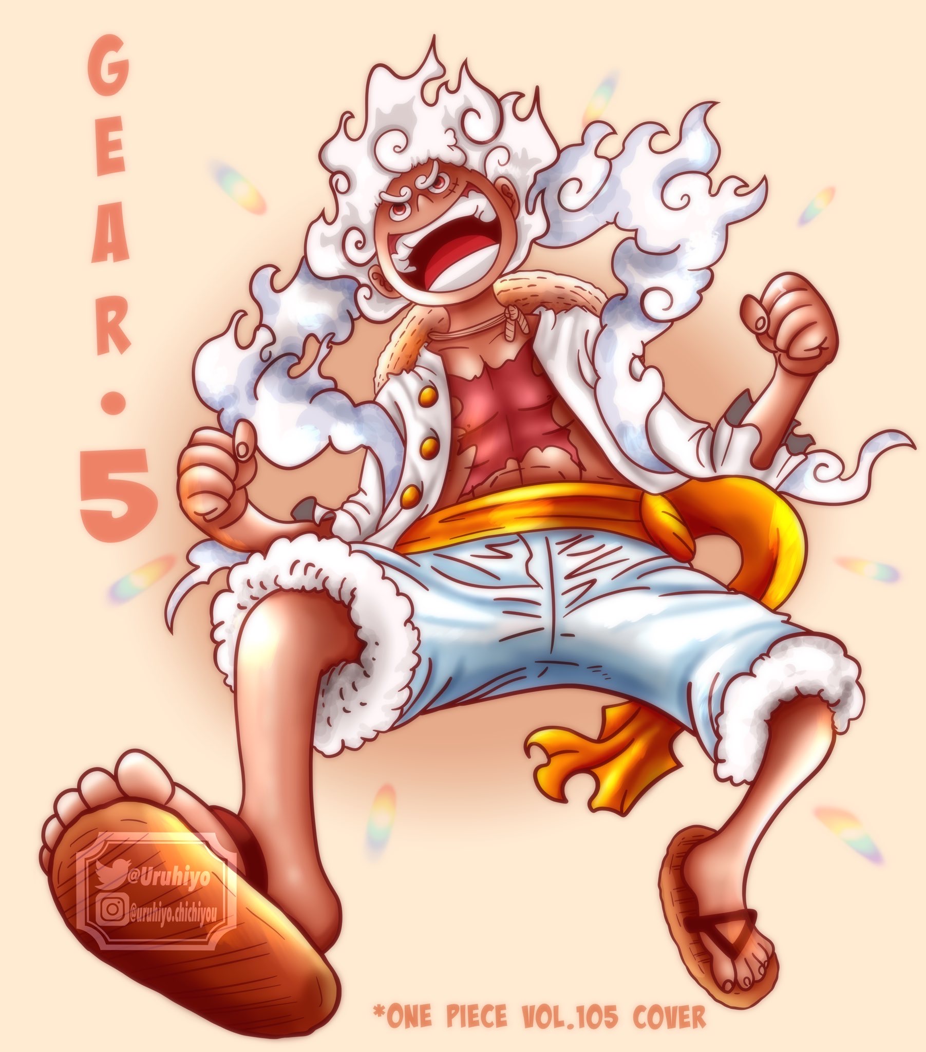 Gear 5 Luffy: RECOLOR by greciiagzz on DeviantArt