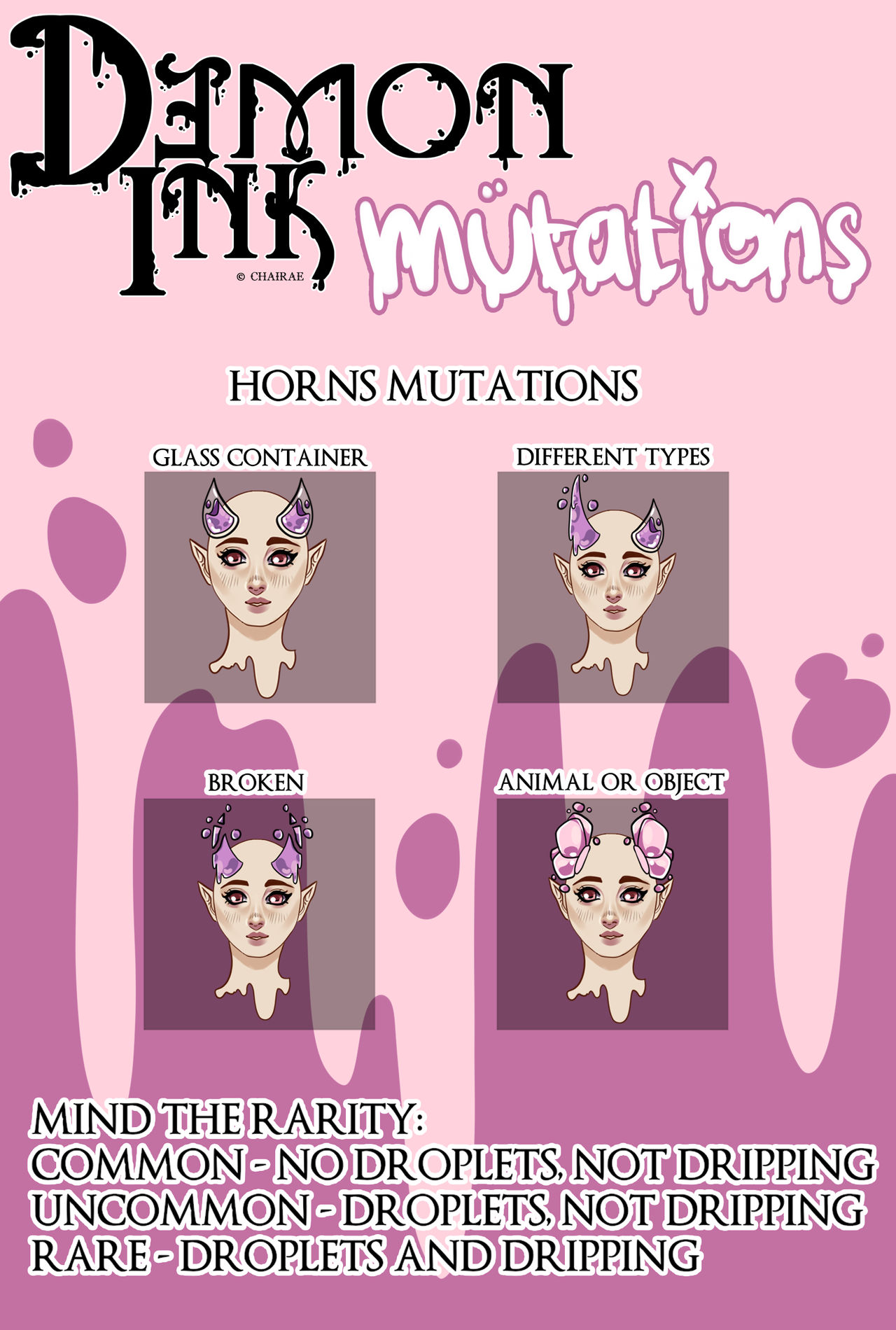 DemonInks Hair Mutation - Traits sheet by ChairaeArt on DeviantArt
