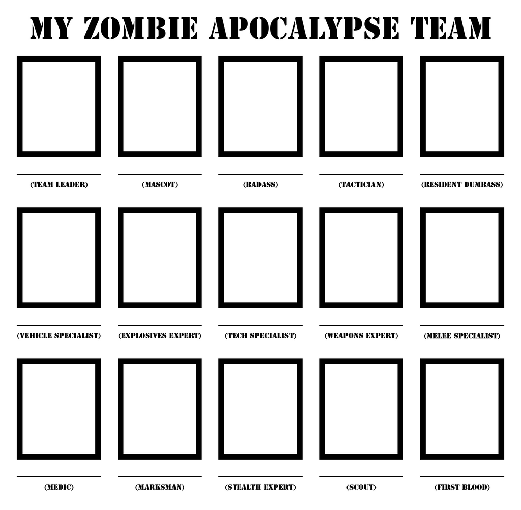 Zombie Apocalypse Team Template by W0WM4ST3R on DeviantArt