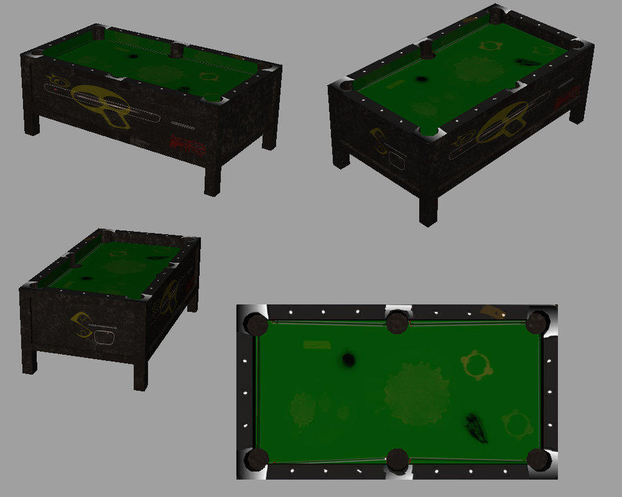 Pool table asset. by biggsart on DeviantArt