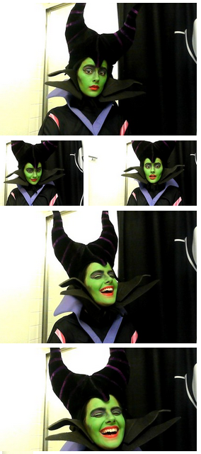 Maleficent Makeup Test pics cont.