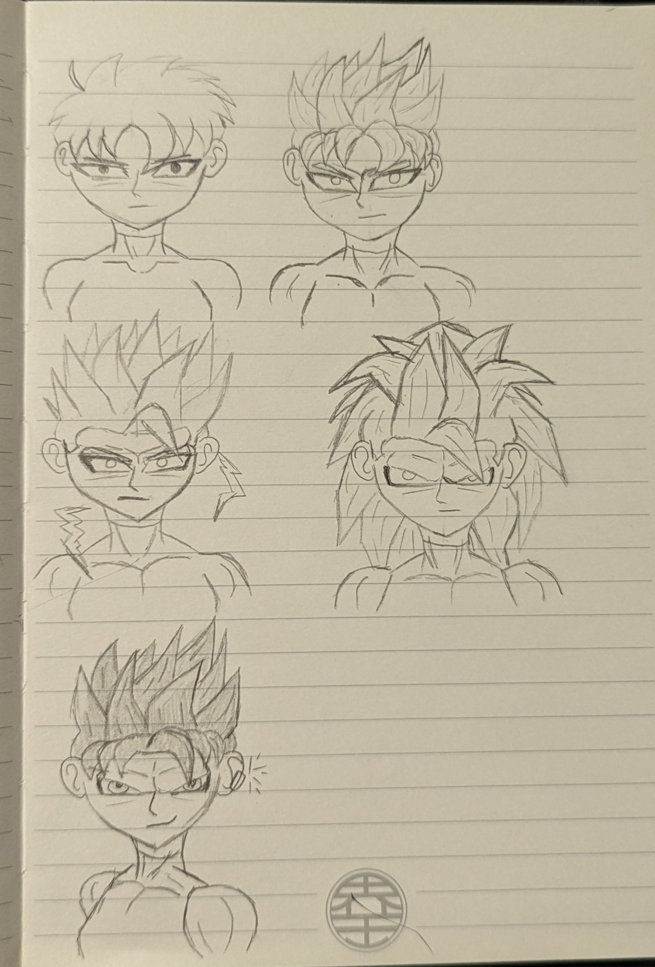 Dragon Ball hair practice 2: Female by AlexDrawsZombies on DeviantArt