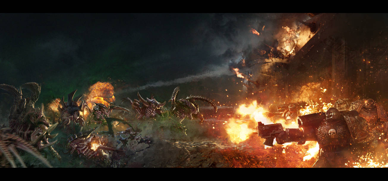 Shield of Baal: Tyranids vs Flesh Tearers by agnidevi