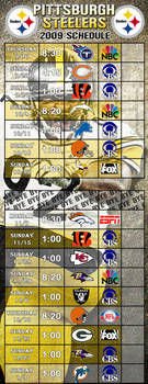 Steelers 2009 Wall Schedule