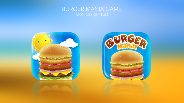 Burger making game icon design