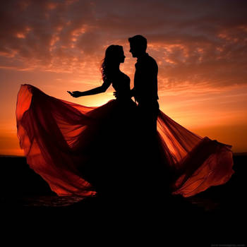 Couple at sunset