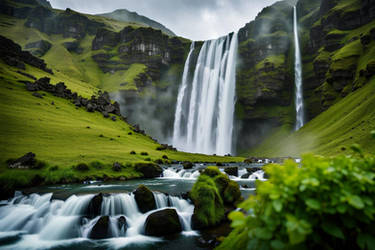 The Nordic Veil: Iceland's Majestic Cascade