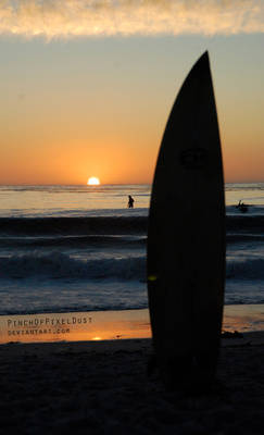 Surf's Up at Sunset