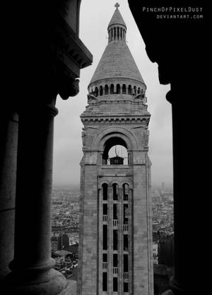 Bell Tower from Basilique du Sacre-Coeur by PinchOfPixelDust