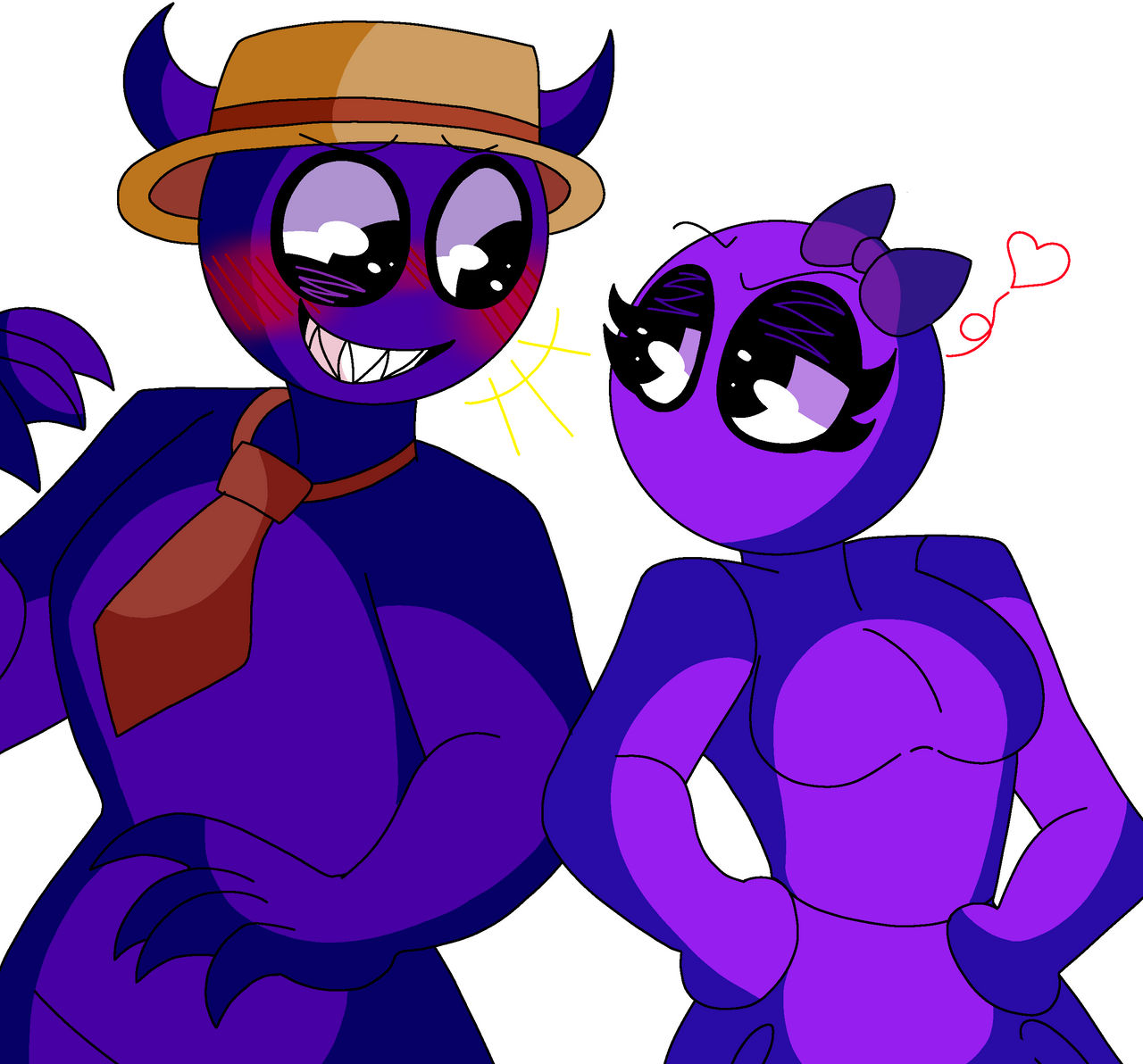 dark purple and violet Purple's parents