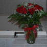 red rose boquet