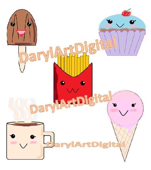 Kawaii Food Clipart