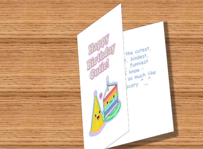 Kawaii Birthday Card