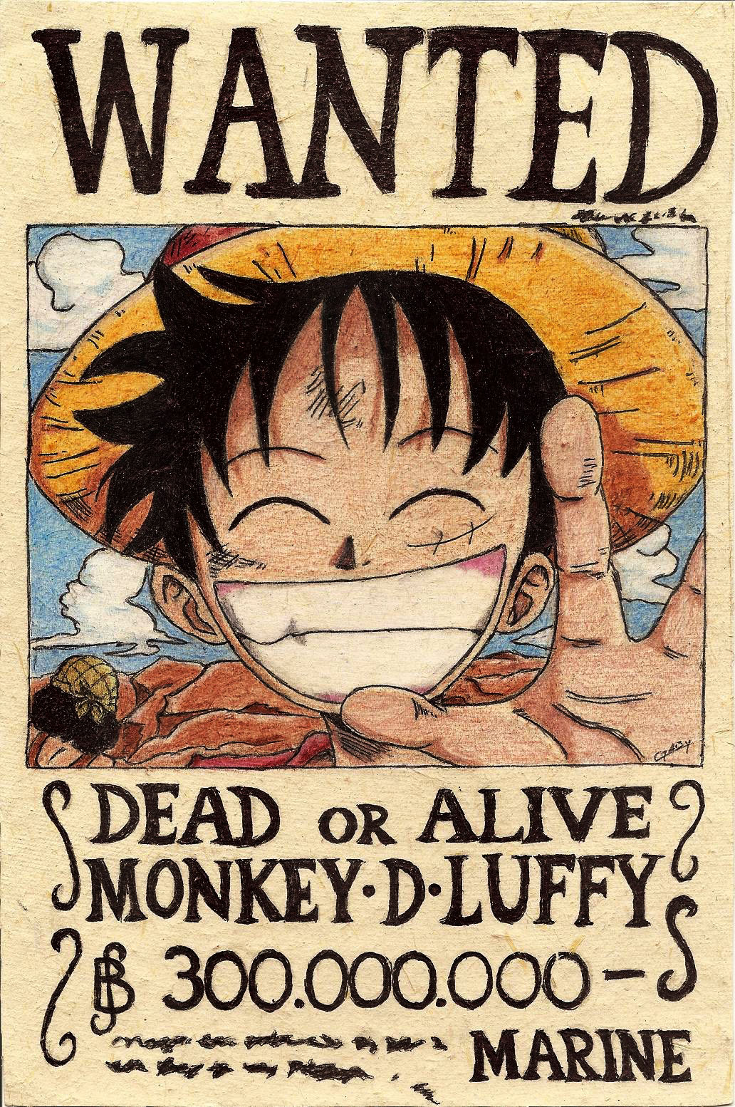 Monkey.D.Luffy 300.000.000