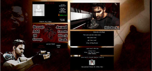 Resident Evil 5 Layout by Nikky-VIIX on DeviantArt