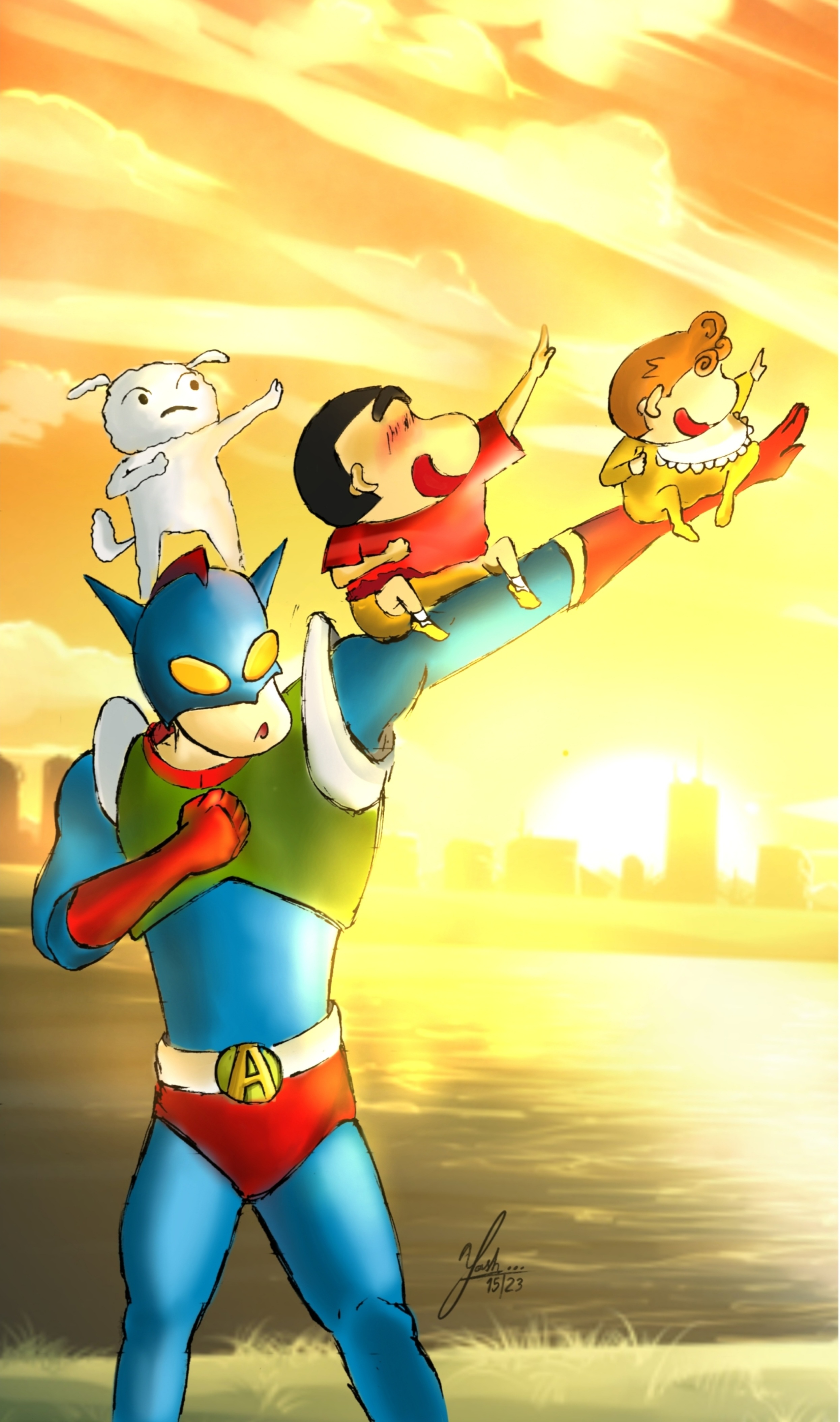 Action Mask Crayon Shinchan Action Kamen -Action Mask by ottenimation on DeviantArt