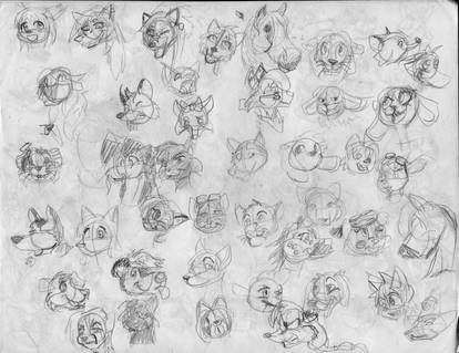 100 heads and poses P33