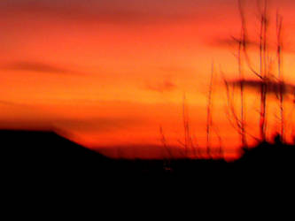 blurrled sunset