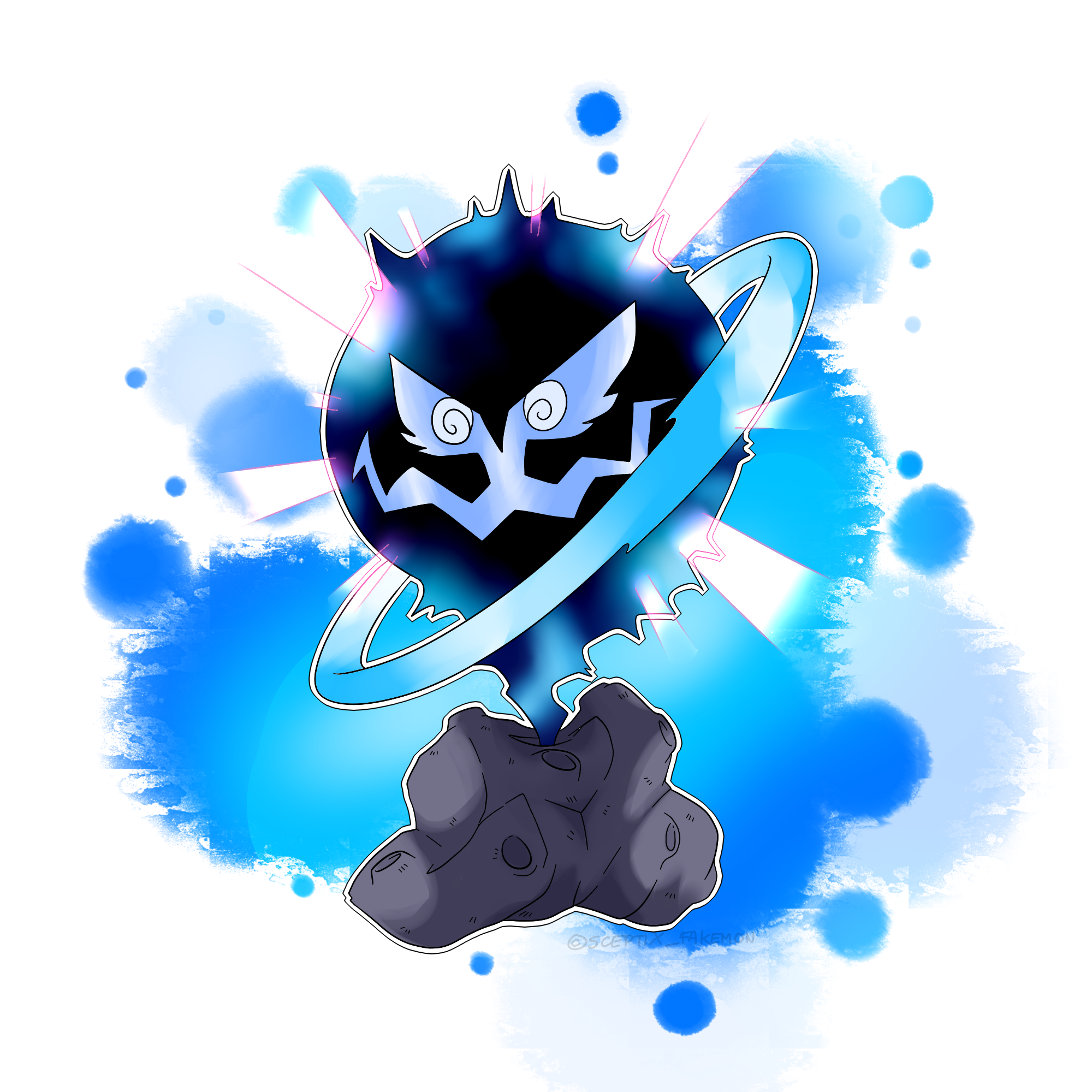 Spiritomb Draw Spiritomb Space Form by SceptiX on DeviantArt