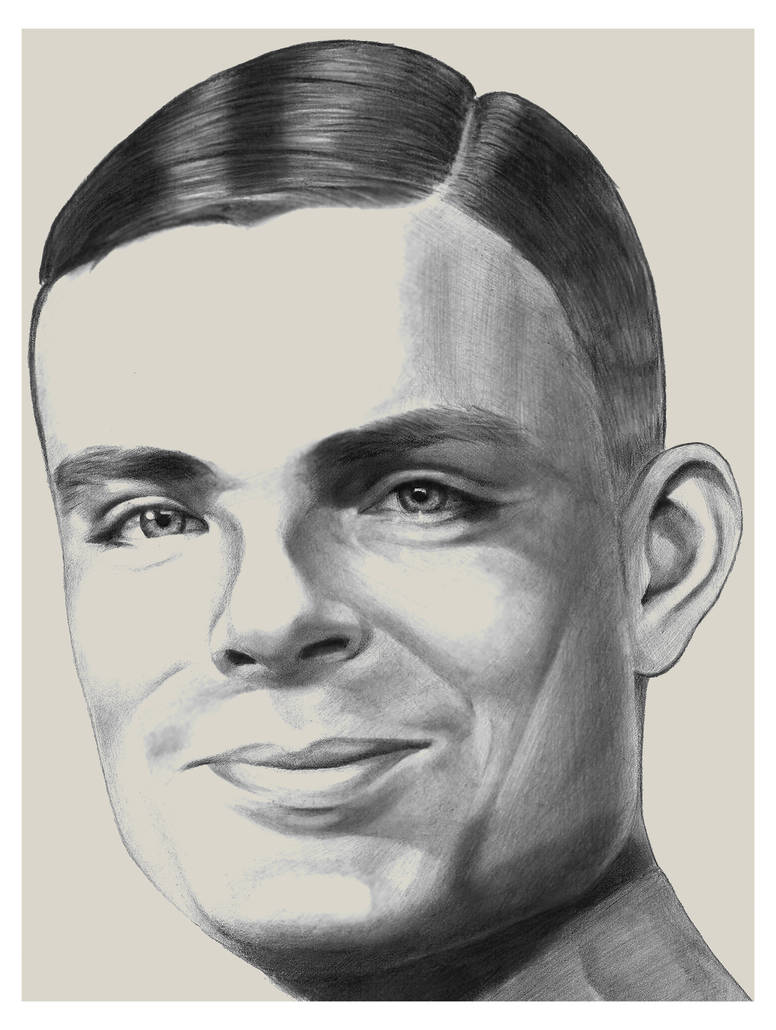 Alan Turing by CarolinaVolo on DeviantArt