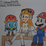 Mario with Meggy and Auri